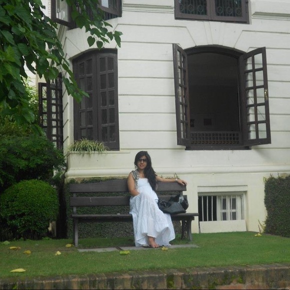 White Shoulder Strap Dress. Size - S - Picture 9 of 12